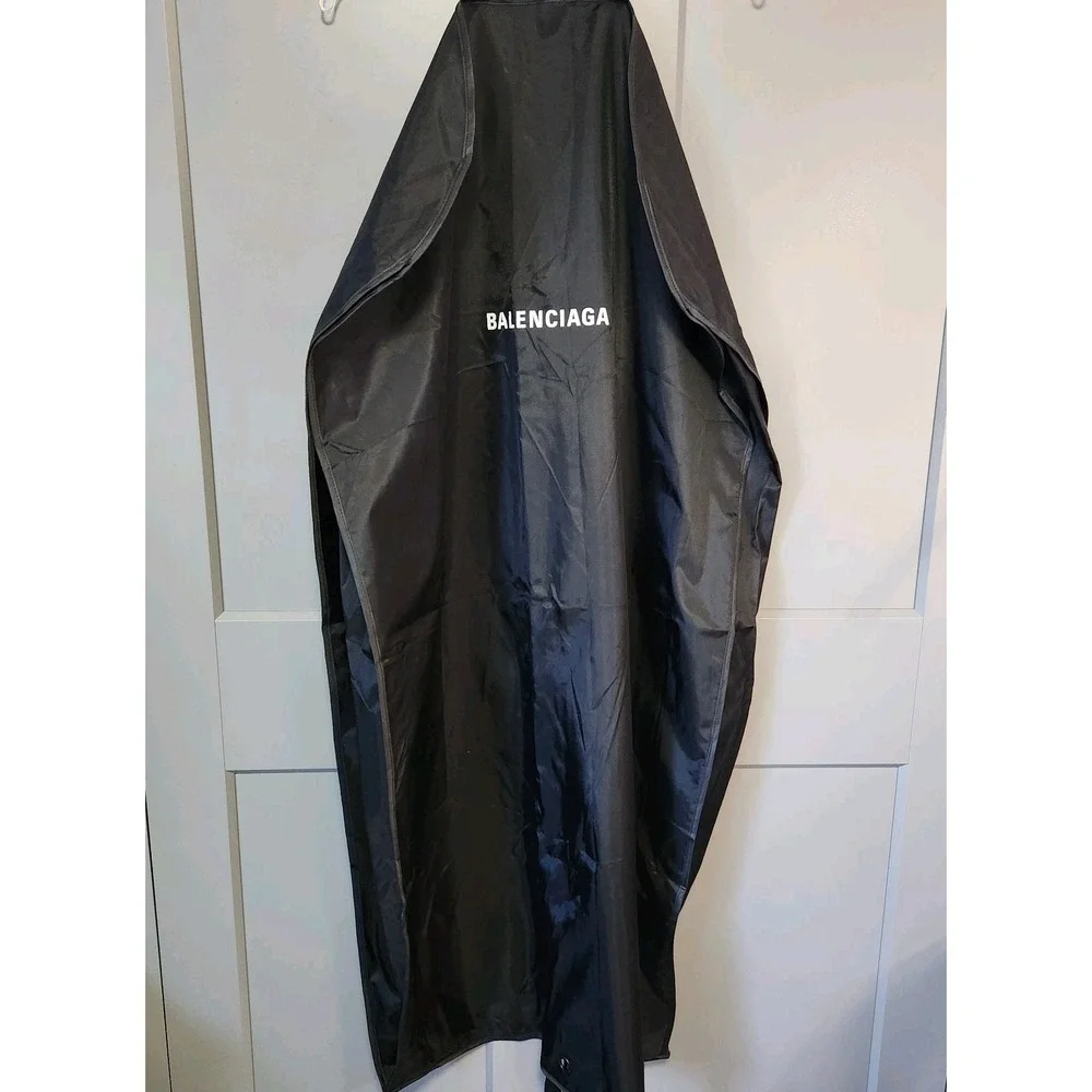Authentic Balenciaga Black Garment Bag Suit Cover Protector Carry Case Travel
